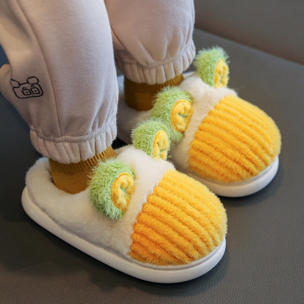 Papuci copii cu dungi cu element 3D