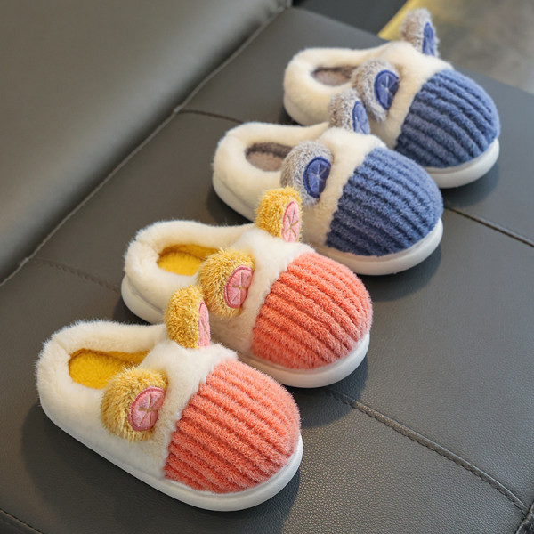 Papuci copii cu dungi cu element 3D