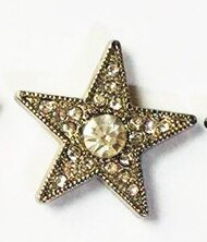 27mm Steaua în cinci puncte Pentacle Strasuri încrustate Nituri Cap Stud Piele Artizanat Walle Curea Geantă Pălărie Pantofi Garnituri Accesorii