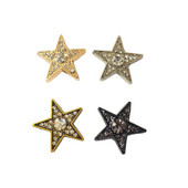 27mm Steaua în cinci puncte Pentacle Strasuri încrustate Nituri Cap Stud Piele Artizanat Walle Curea Geantă Pălărie Pantofi Garnituri Accesorii
