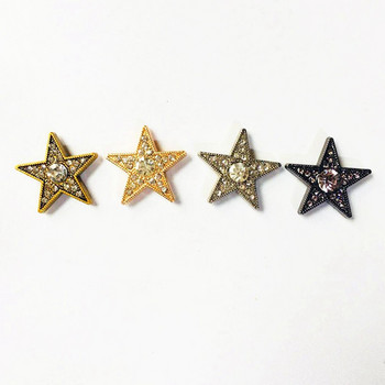 27 мм петолъчна звезда с пентакъл със страз, инкрустирани нитове, капачка, кожена стена, чанта за колан, шапка, обувка, гарнитури за дрехи, аксесоари