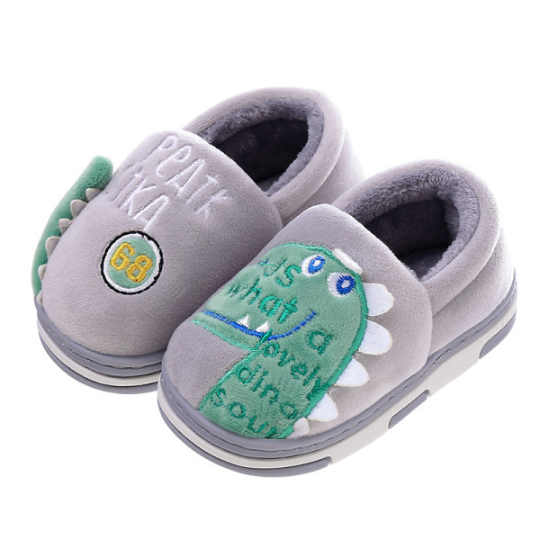 Casual παντόφλες για αγόρια με κέντημα και ζεστή φόδρα