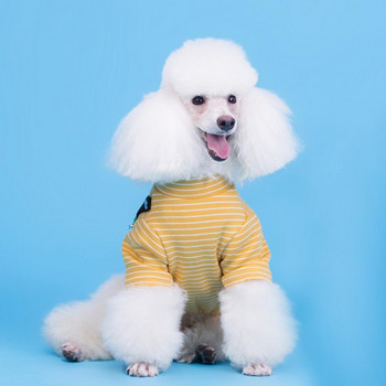 Μοναδικό γιλέκο για κατοικίδια Σχέδιο ρίγες Φιλικό προς το δέρμα Βαμβακερό σακίδιο πλάτης με στρογγυλή λαιμόκοψη Γιλέκο για σκύλο Άνετο για το σκυλί σας