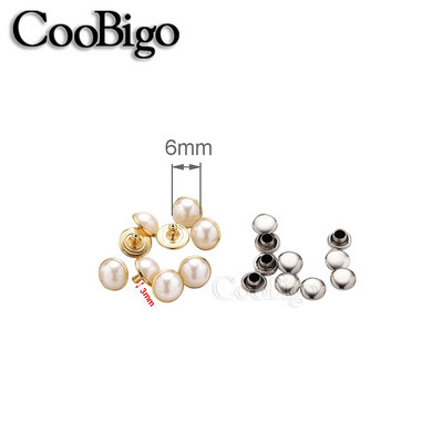 100x Imitatsioonipärlid neetidega Naastudega Nahkkott Kingad Rõivad Käsitöö Dekoratsioon Hõbedane Kuld