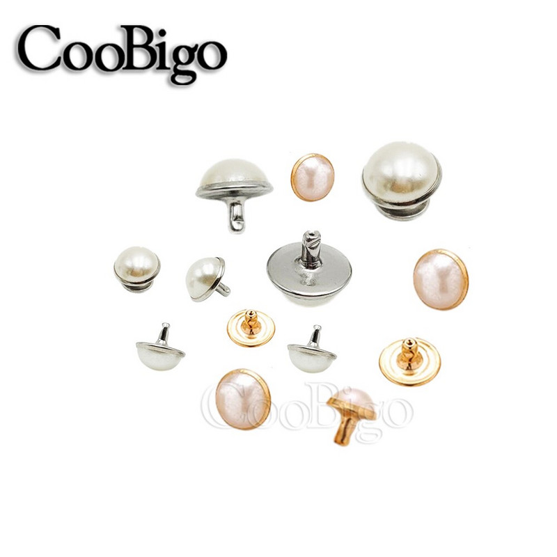 100x Imitatsioonipärlid neetidega Naastudega Nahkkott Kingad Rõivad Käsitöö Dekoratsioon Hõbedane Kuld