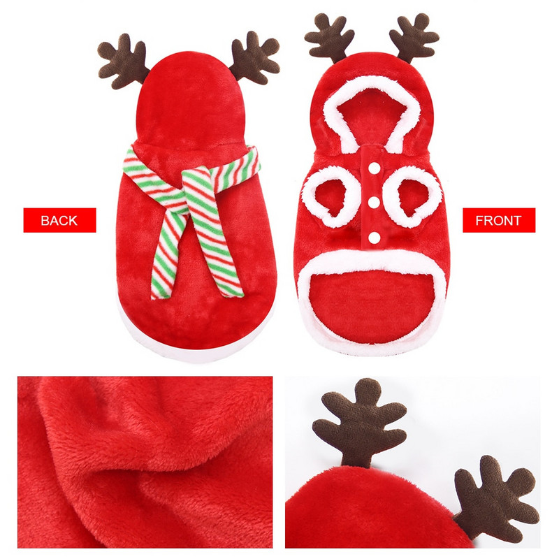 Elk Kostim Odjeća za pse Kućni ljubimci Psi Odjeća za male srednje pse Kostim Chihuahua Pet majica Topla odjeća za pse Yorkshire