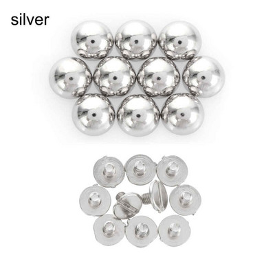 Karštas 10 vnt grybų kupolo varžtas apvalios galvutės varžtai Punk metaliniai nagų audinio mygtukai bagažui, drabužiai, krepšiai, batai, pasidaryk pats, dirželis, kniedės, varžtas