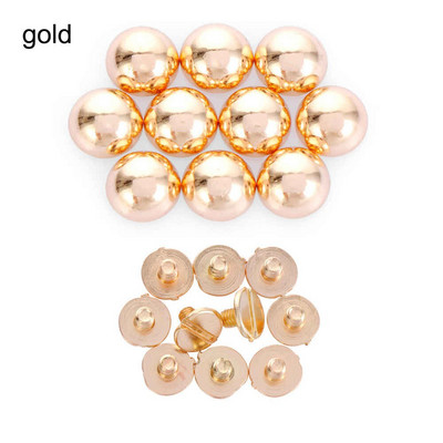 Karštas 10 vnt grybų kupolo varžtas apvalios galvutės varžtai Punk metaliniai nagų audinio mygtukai bagažui, drabužiai, krepšiai, batai, pasidaryk pats, dirželis, kniedės, varžtas