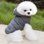 Produs pentru animale de companie pentru câini de talie mică, haine din bumbac, iarnă, caldă pentru câini, haine cu glugă, jachete pentru chihuahua, ținute pentru câini, haine pentru cățeluși