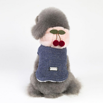 2020 Χειμερινά ρούχα για σκύλους με χοντρή κουκούλα Μικρά ζεστά ρούχα για σκύλους κατοικίδιων Πουλόβερ Βαμβακερό παλτό γάτα κουτάβι Chihuahua Yorkie Puppy