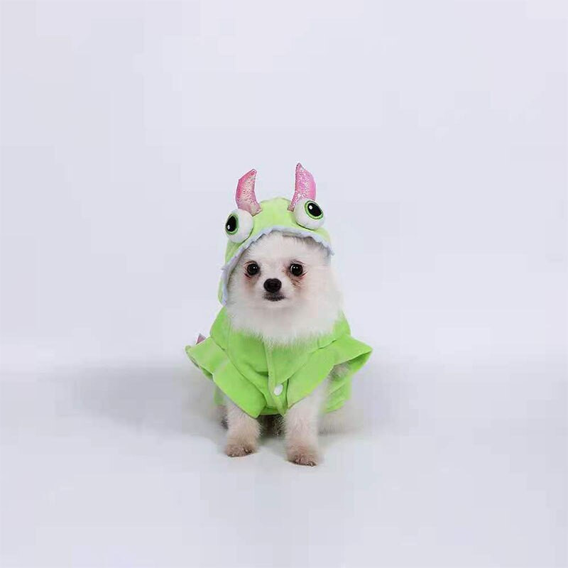 Koerariided väikestele koertele Uus lemmikloomade kostüüm Halloweeni kostüüm 3D Pterodactyl sügis-talvine isiksus naljakas