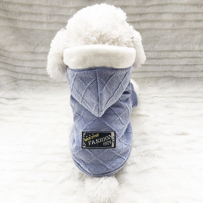 Iarna 2020 haine calde pentru câini drăguț jachetă căptușită din bumbac îmbrăcăminte caldă pentru pisici pentru salopetă Yorkshire Terrier