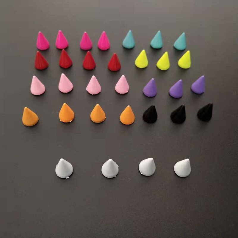 20PC Color Bullet Screwback Spikes Stud Punk Гривна Кожена чанта Направи си сам Аксесоари за бижута за обувки Craft Decoration Нитове за дрехи
