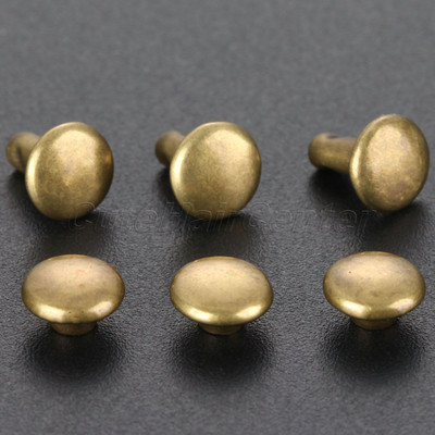 100 tk. ümmargune topeltkork.needi naast kokkupõrkega Nail Spike Rock nahast kingakott Vöö rõivakäevõru 6mm 8mm 10mm