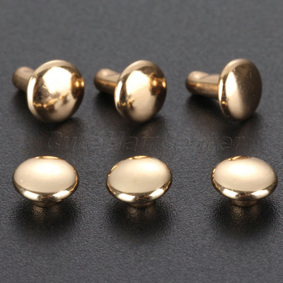 100 tk. ümmargune topeltkork.needi naast kokkupõrkega Nail Spike Rock nahast kingakott Vöö rõivakäevõru 6mm 8mm 10mm