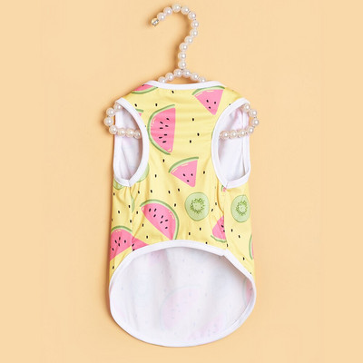 7 tükki koerasärgid Lemmikloomakoera särgid trükitud armas hingav kutsika dressipluus Kutsika koera riided Lemmikloomarõivad lemmikloomakoertele (XS-XL)