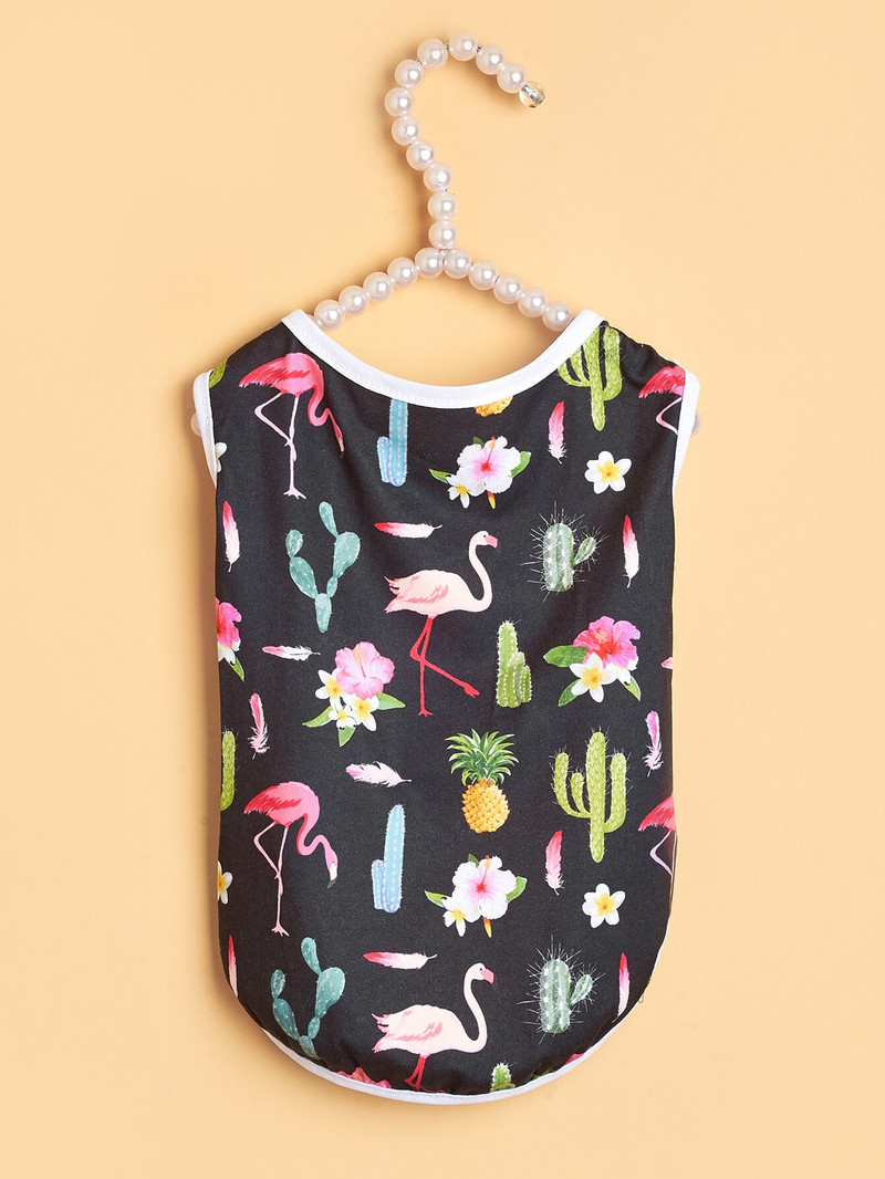 7 tükki koerasärgid Lemmikloomakoera särgid trükitud armas hingav kutsika dressipluus Kutsika koera riided Lemmikloomarõivad lemmikloomakoertele (XS-XL)