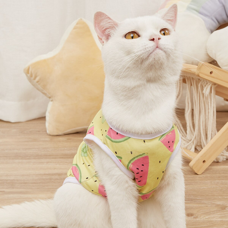 7 tükki koerasärgid Lemmikloomakoera särgid trükitud armas hingav kutsika dressipluus Kutsika koera riided Lemmikloomarõivad lemmikloomakoertele (XS-XL)