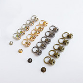 20 seturi de metal, alamă, inel de tragere, buton, șurub, nituri, bricolaj, artizanat, produse din piele, genți, decor, cap de călugăr, țepi, hardware, decorare, cataramă pentru cuie