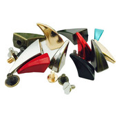 6 tk värvi Sarv keeratav neetkübar DIY Craft Cool Punk Rõivas Needid Riietele Kott Kingad Nahk DIY Käsitöö