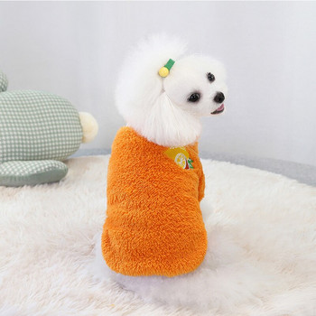 Χαριτωμένα φρούτα ρούχα για σκύλους για μικρά σκυλιά Γάτα Ζεστό φλις ρούχα για κατοικίδια Παλτό για κουτάβι στολή για τζάκετ Pomeranian Chihuahua