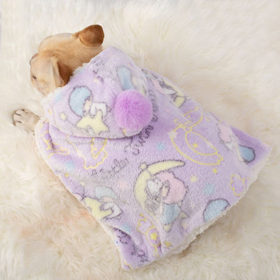 Šunų pelerinos chalatas Cape prancūzų kovos šunų mopsas korgis rudens ir žiemos drabužiai Stora antklodė Antklodė Šilti naminiai drabužiai