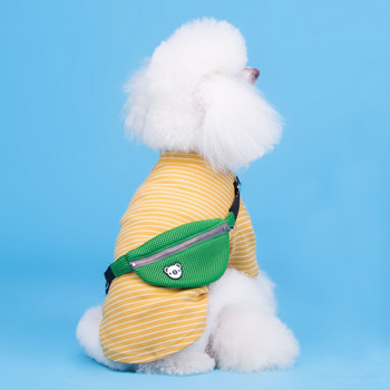 Σακίδιο πλάτης Ρούχα για σκύλους κατοικίδιων ζώων για πουκάμισα σκυλιών Ριγέ ρούχα για σκύλους για μικρό μεσαίο μεγάλο σκύλο Ρούχα για σκύλους στολή για κουτάβι
