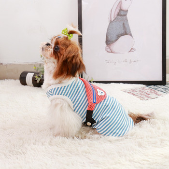 Σακίδιο πλάτης Ρούχα για σκύλους κατοικίδιων ζώων για πουκάμισα σκυλιών Ριγέ ρούχα για σκύλους για μικρό μεσαίο μεγάλο σκύλο Ρούχα για σκύλους στολή για κουτάβι