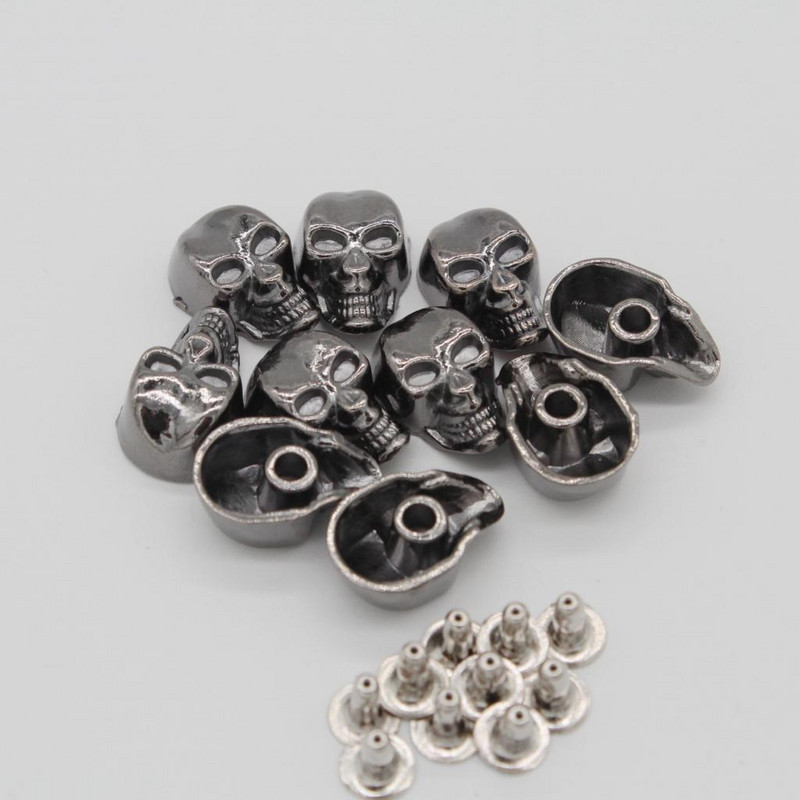10 sád lebiek, nitových náušníc, punk rockových hrotov, topánok, tašiek, DIY kožených remesiel 9x16mm