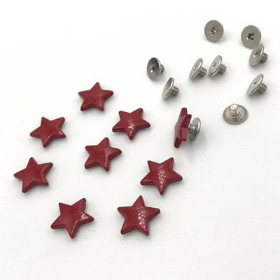 20 ks 12 cm farebné hviezdicové nity, kužele, kovové nity, kožené remeslá, DIY bodky, klinec, punkový štýl, rockové oblečenie, šitie, dekorácie