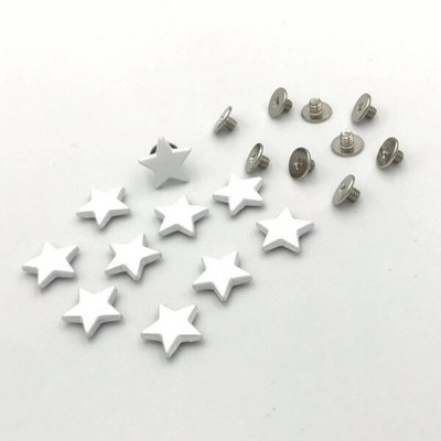 20 ks 12 cm farebné hviezdicové nity, kužele, kovové nity, kožené remeslá, DIY bodky, klinec, punkový štýl, rockové oblečenie, šitie, dekorácie