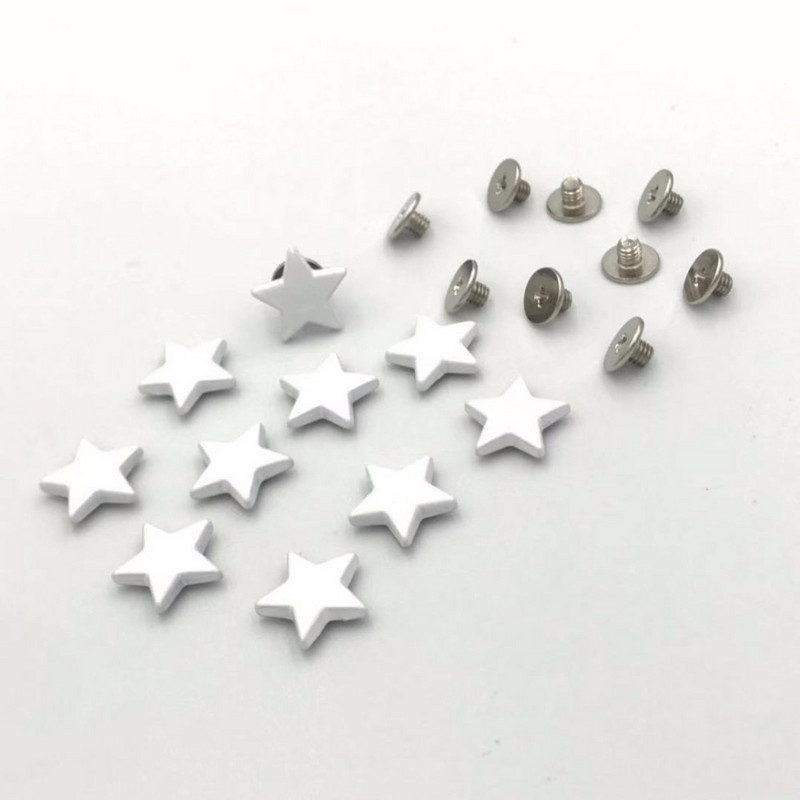 20 ks 12 cm farebné hviezdicové nity, kužele, kovové nity, kožené remeslá, DIY bodky, klinec, punkový štýl, rockové oblečenie, šitie, dekorácie