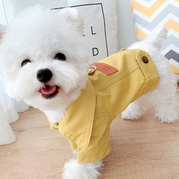 Πολυτελές χειμωνιάτικο μπουφάν για σκύλους έλξης για κουτάβι Ρούχα για κατοικίδια Ρούχα για κατοικίδια Παλτό τζιν για σκύλους Στολή τζιν Chihuahua Poodle Bichon Ρούχα για κατοικίδια