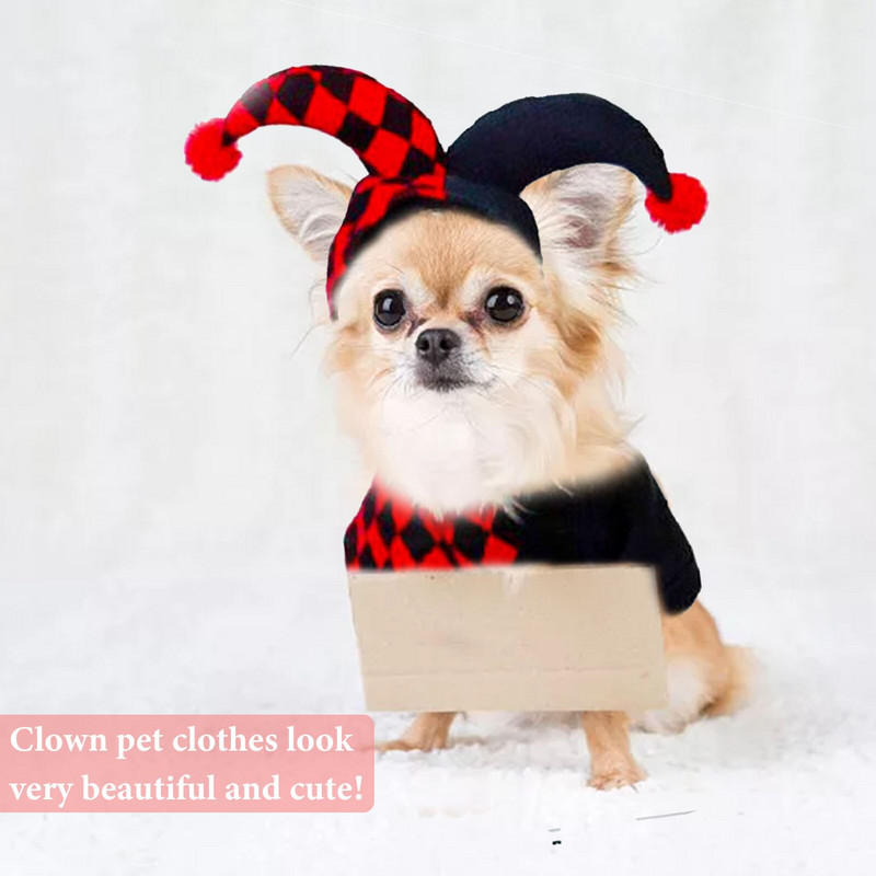 Jokkeri kostüüm armsale koerale kassile koerale kassile jokkeri kostüüm lemmikloomade Halloweeni jõulukostüüm kutsikakoerte peokosplay