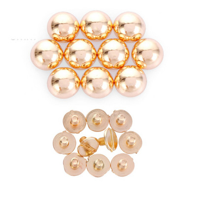 10 vnt. apvalios galvutės varžtai dirželis kniedės grybų kupolas, tvirtas vinių varžtas „pasidaryk pats“ punk metalinis nagų audinio mygtukas, skirtas odiniam lagaminui