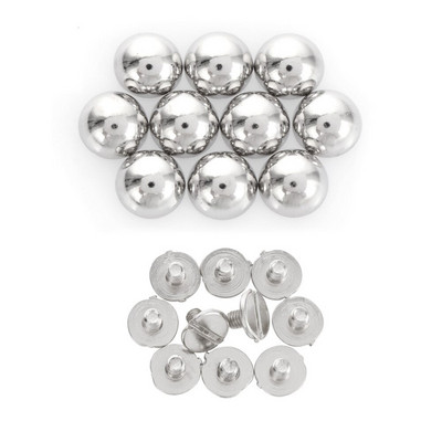 10 vnt. apvalios galvutės varžtai dirželis kniedės grybų kupolas, tvirtas vinių varžtas „pasidaryk pats“ punk metalinis nagų audinio mygtukas, skirtas odiniam lagaminui