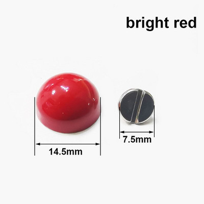 10 бр. Цветен куполен винт с нитове Шип Гъба Купол Болт Винтове с кръгла глава за чанти Обувки Дрехи Направи си сам кожени занаятчийски аксесоари