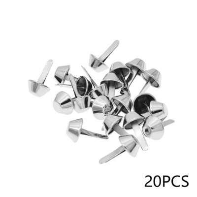 20Gb 12mm Bagāžas daļas Kniedes soma Aksesuāri Rokasgrāmata Metāla soma Apakšējā Nagla Pēdas Nagla DIY Detaļas Sakausējums Divkāju kausa Nagla