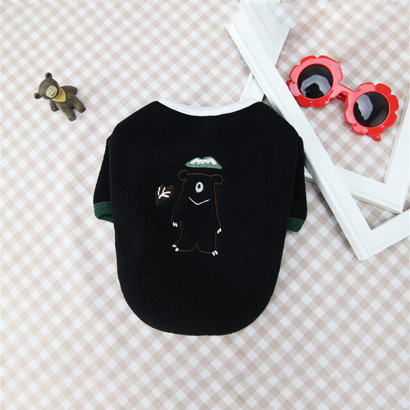 Koera kapuutsid Dressipluus mantel Kahe jalaga fliisist Teddy Embellish kapuuts Puudel Armas karukoera riided Kutsika riietus soojad riided