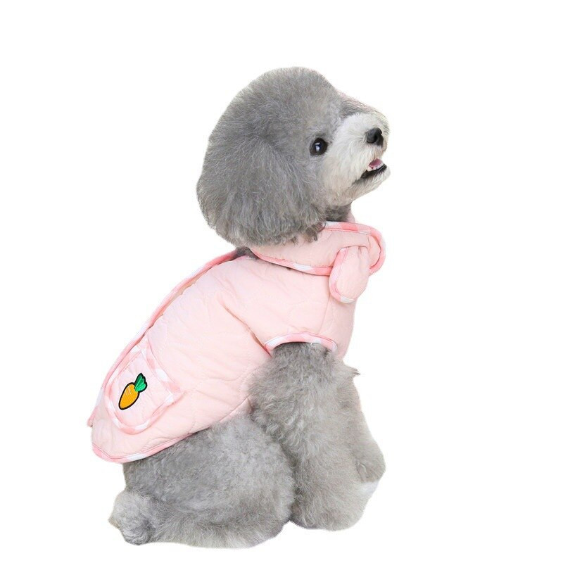 2022 Uus väikese ja keskmise suurusega kassi koer Sügis- ja Talvine sall Redis Puuvillapolsterdatud riided Lemmikloomade riided kohapeal