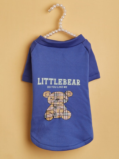 Риза за кученца от 5 части - мека дишаща тениска за домашни любимци Дрехи за кучета за кученца Мек суичър за малки кучета и котки