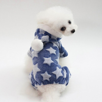 Ρούχα για κατοικίδια Ρούχα για σκύλους φθινοπωρινές και χειμερινές πιτζάμες με τέσσερα πόδια αφράτο μπουφάν Αξεσουάρ για κατοικίδια