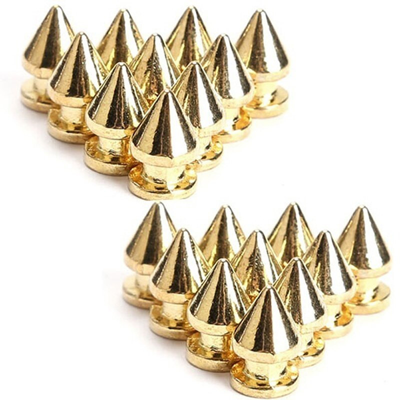20 τεμ. 13mm Bullet Screwback Spikes Stud for Punk Bracelet Δερμάτινη τσάντα DIY Παπούτσια Υλικά ρούχων Αξεσουάρ κοσμήματα Πριτσίνια