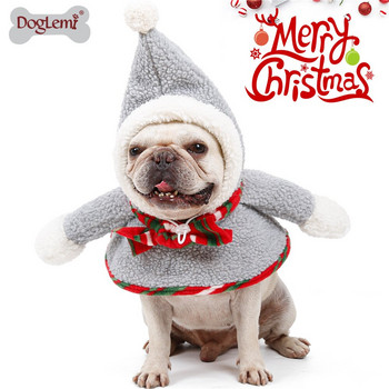 облекло за кучета и котки за малки кучета Коледно новогодишно облекло Кученце за домашни любимци Консумативи за кучета Облекло за кучета зимен костюм на снежен човек