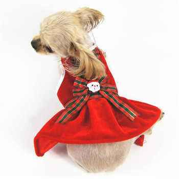 Μόδα Δημιουργικό γιλέκο σκύλου Λουτράρισμα Ρούχα για κουτάβι Χριστουγεννιάτικο Σετ φορέματος για σκύλους Κωμικά ρούχα με λουρί Σετ για σκύλους για κατοικίδια