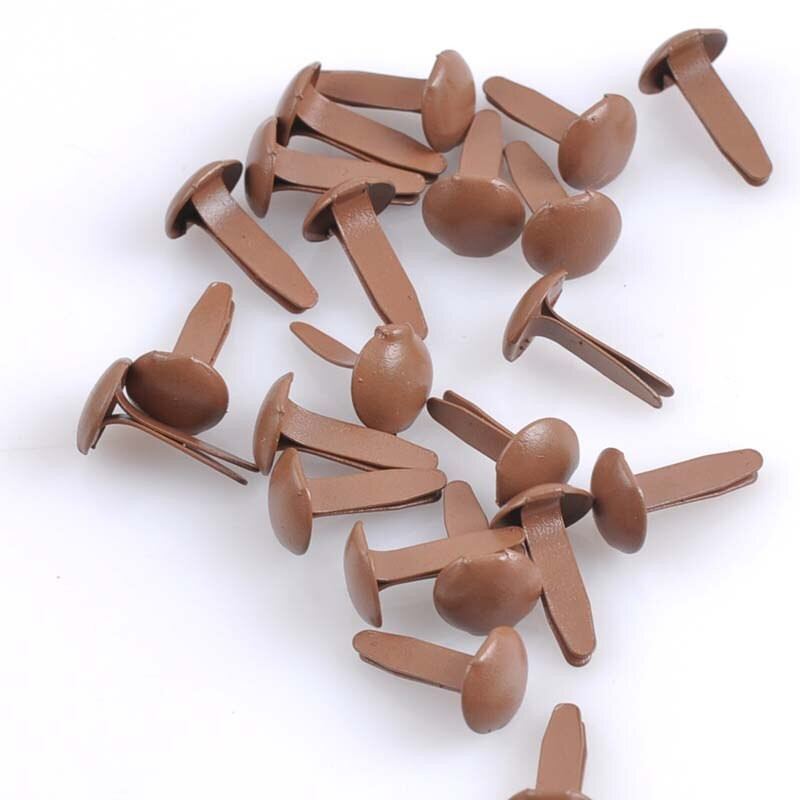 100 tk segatud pastellsed ümmargused rinnahoidjad Scrapbooking kaunistused kinnitusvahendid rinnatükid metallist käsitöö kingadele kaunistus 14x8mm CP1512