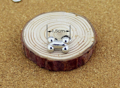 10 tk tsingisulamist luust pealuu needid hõbedased punk-naastud rõivaste jaoks needid naha jaoks armas isetehtud aksessuaar kottide jaoks