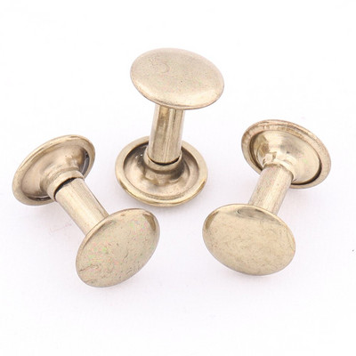 Nituri cu capac dublu metalic 14*9mm Aur deschis/aur roz Stud cu cuie pentru meșteșuguri din piele, curea, îmbrăcăminte, pantofi, guler pentru animale de companie.