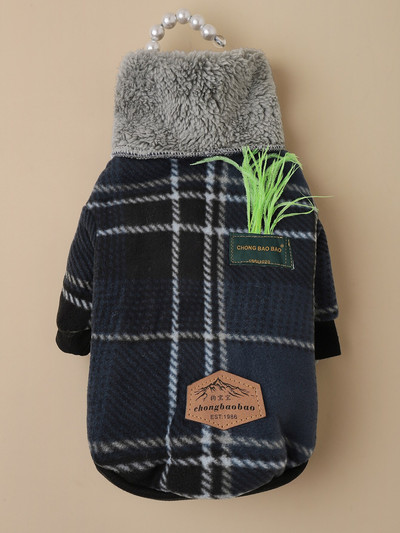 2.Koera kampsun jõuludeks Lemmiklooma ruuduline lumememm kudum Koerte kampsunid sügistalv soojad riided koertele ja kassidele