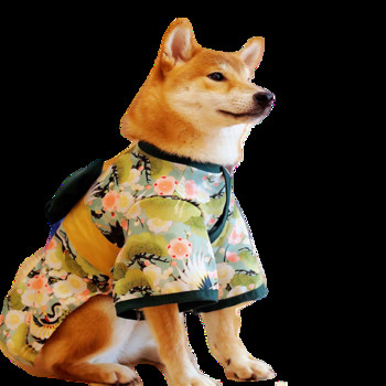 Дрехи за малки-големи кучета Кимоно за кучета Японски стил Дрехи за котки Есенни и зимни палта за кучета Дрехи за кучета Corgi Shiba Inu Poodle